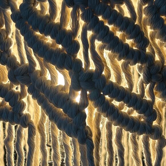 Macrame Spider Fit Lampshade For Floor or Table Lamp Handmade - Picture 5 of 9